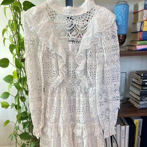 Sea Patrizia Lace Open Back Mini Dress